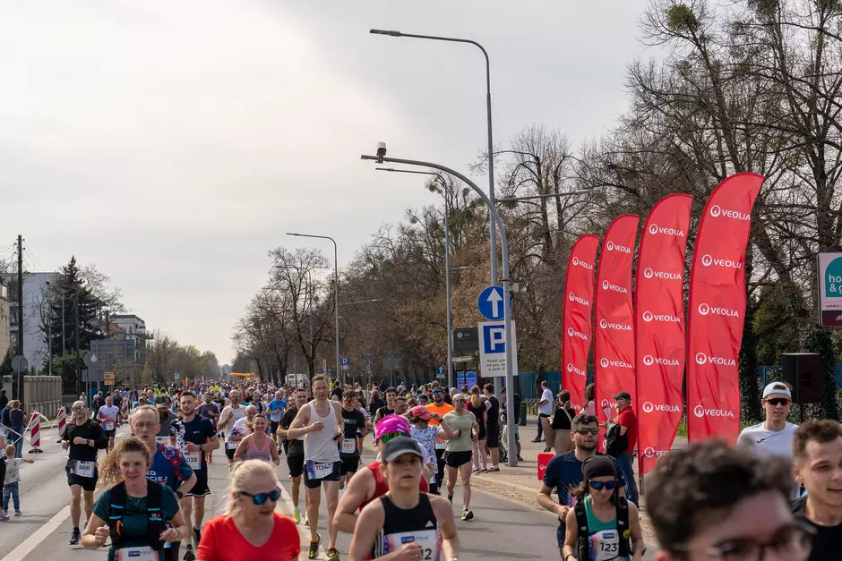 Pół maraton sponsorowany przez Veolia