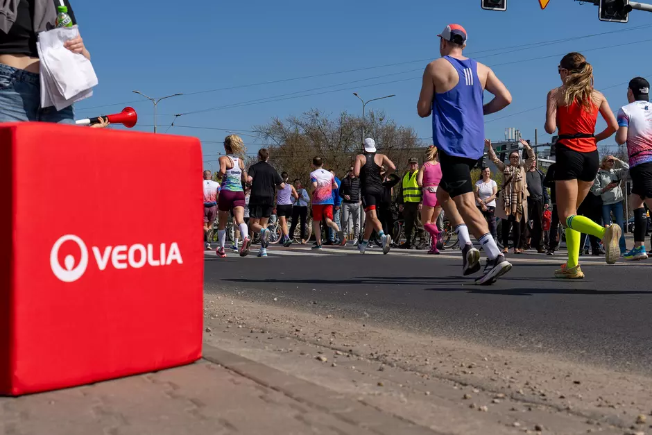 Pół maraton sponsorowany przez Veolia