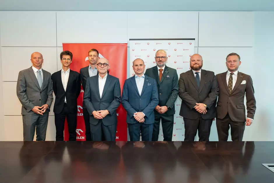Przedstawiciele Orlen i Veolia 