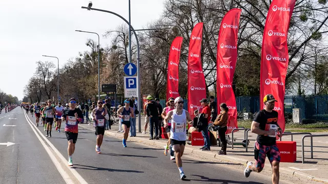 Pół maraton sponsorowany przez Veolia